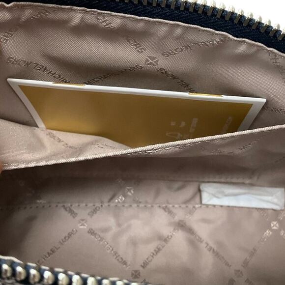 Michael Kors Vincent Medium Logo Jacquard Pochette with Card Case NWT - Picture 11 of 14